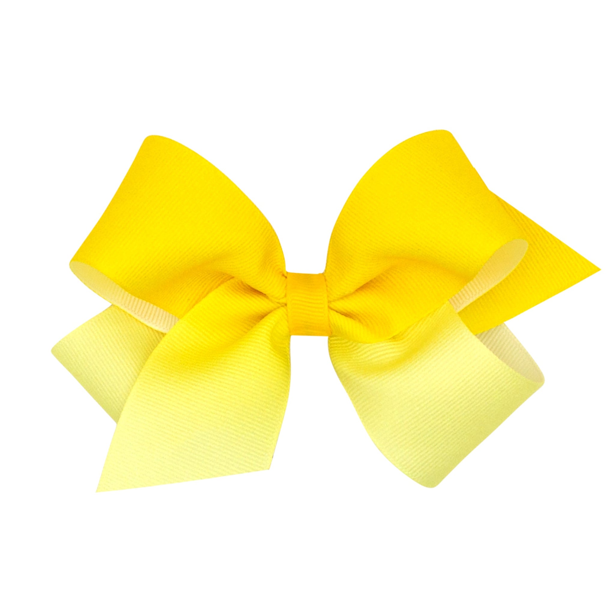 Medium Grosgrain Ombre Color-block Print Girls Hair Bow