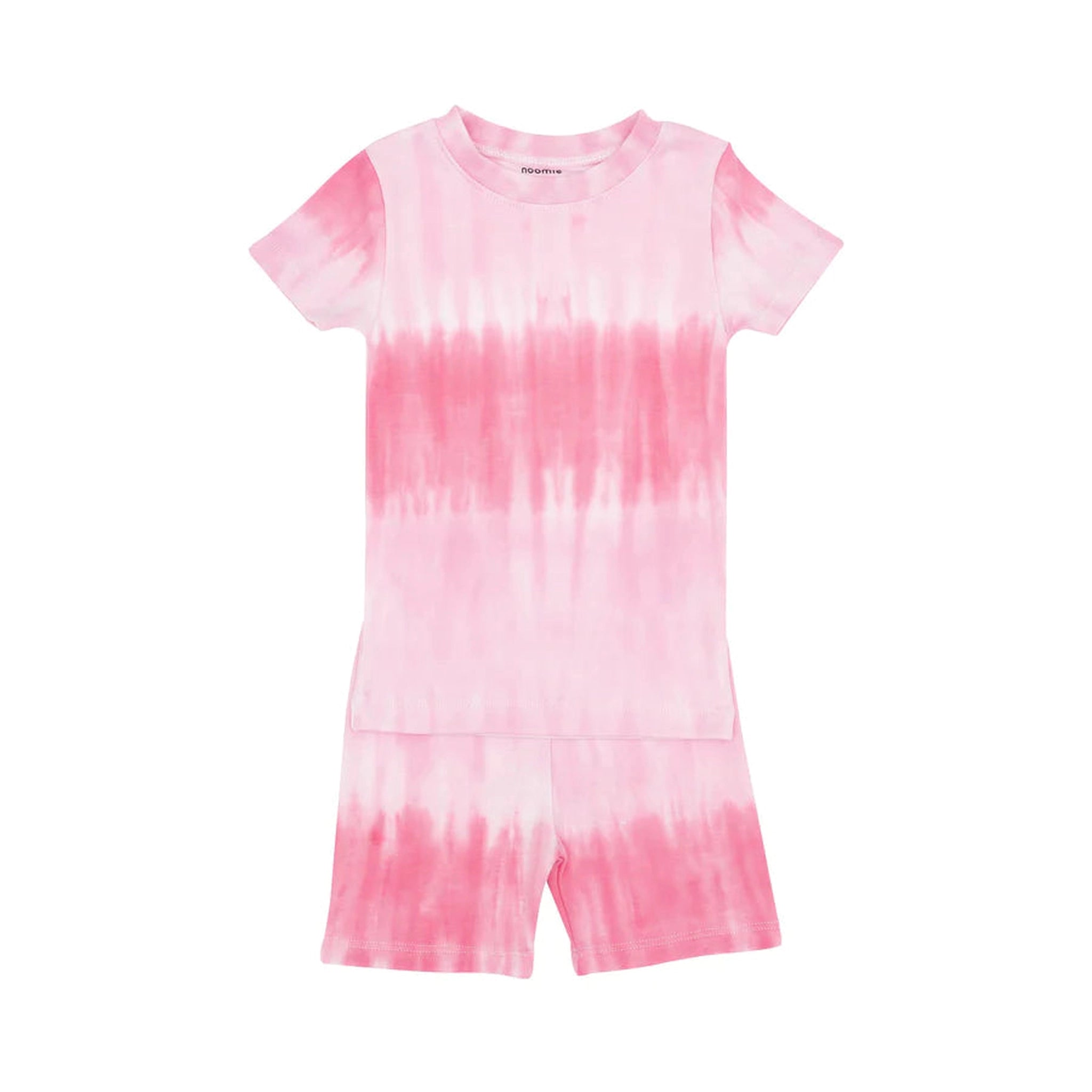 Gradient Tie Dye Pink Two Piece PJ SS/Shorts