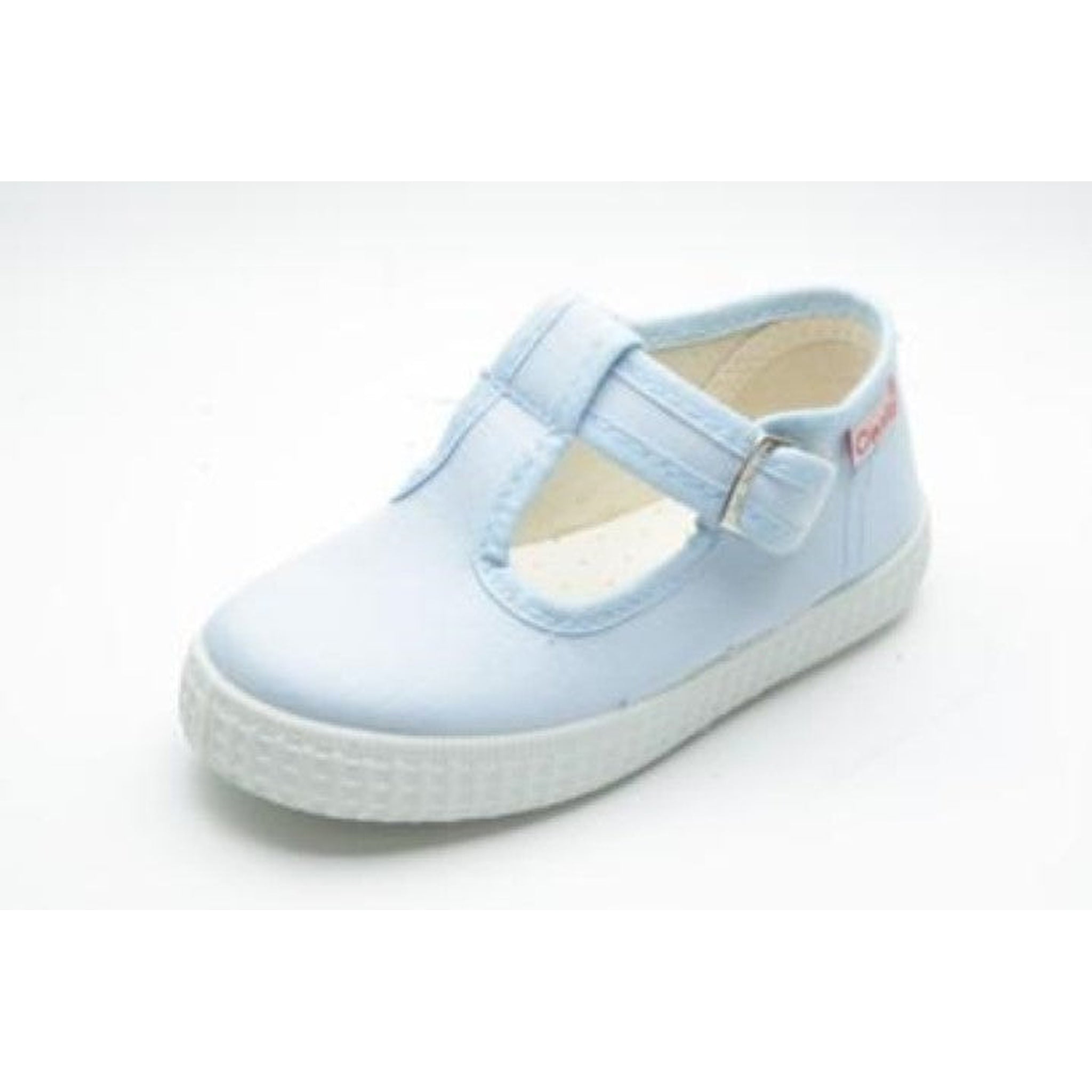Cienta T-Strap Sneaker - Baby Blue