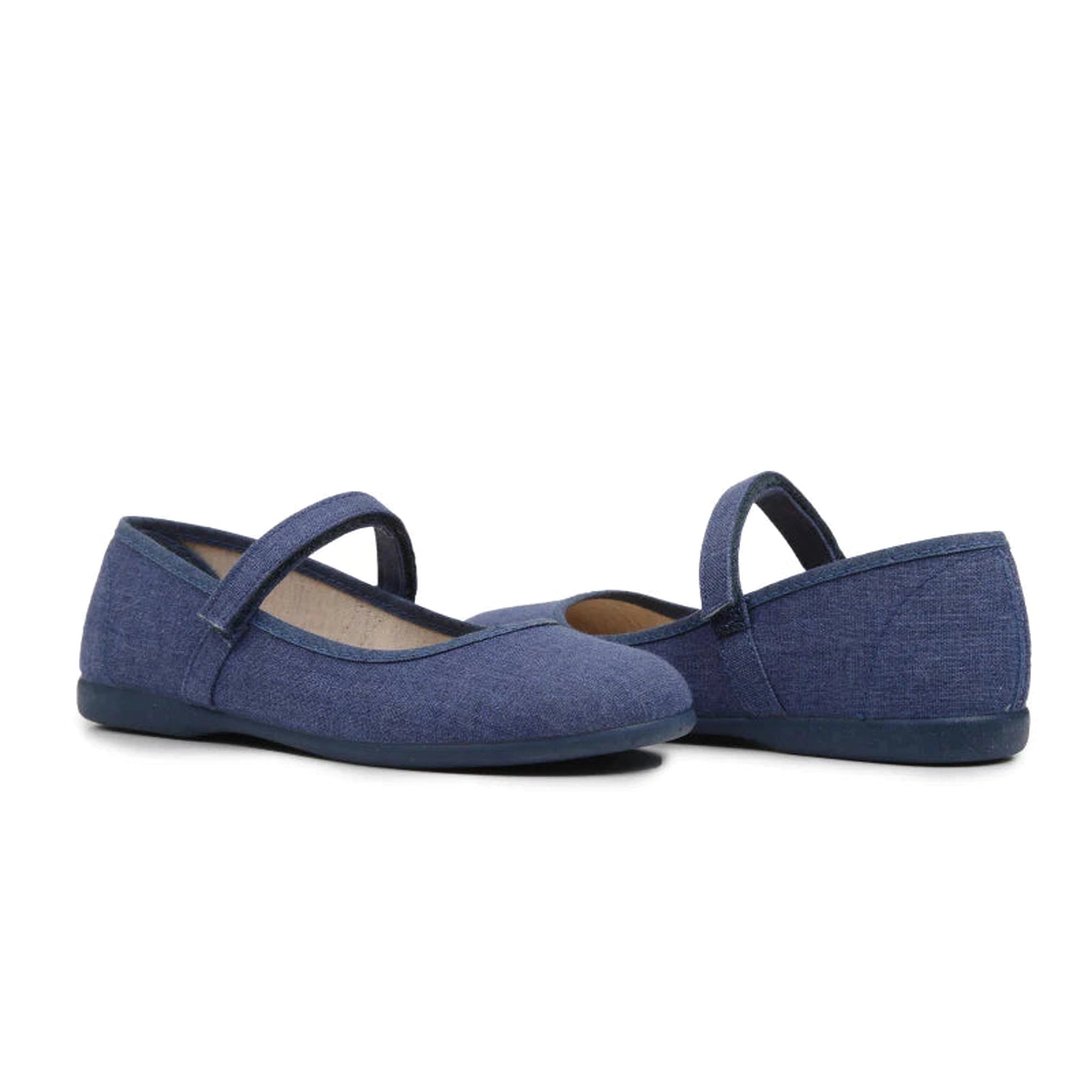 Canvas Mary Janes - Denim