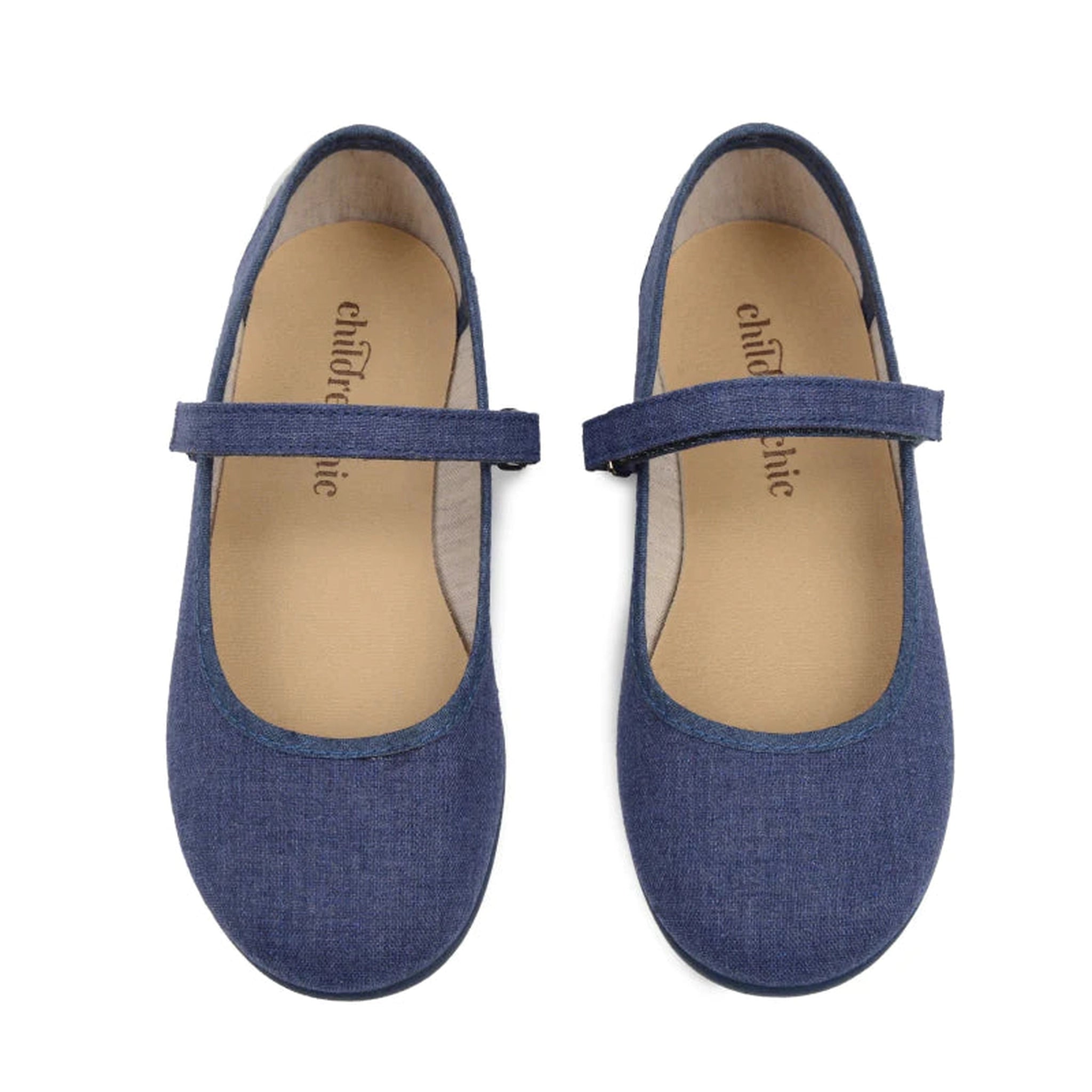 Canvas Mary Janes - Denim