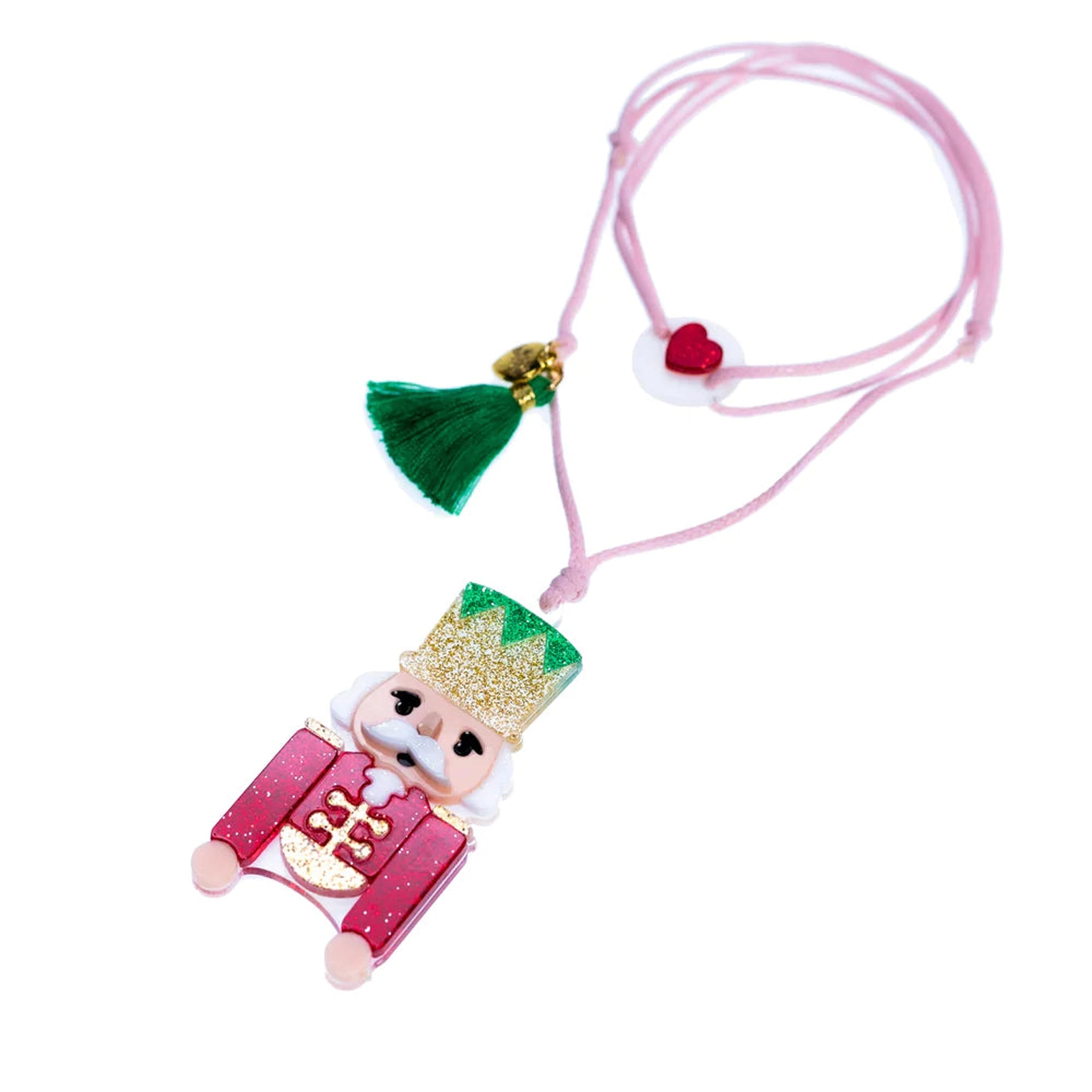 Nutcracker Glitter Red Necklace