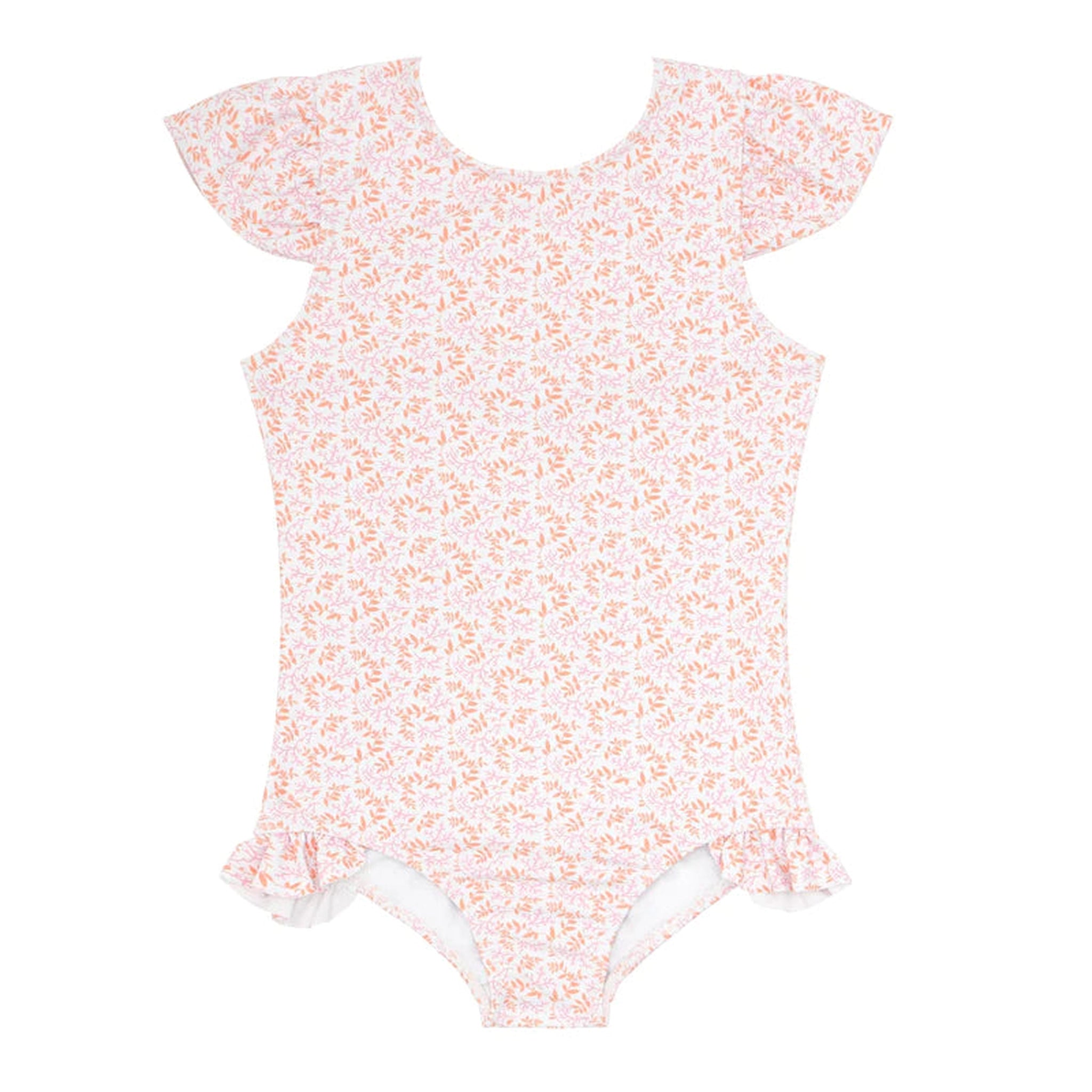 girls calypso coral botanic one piece