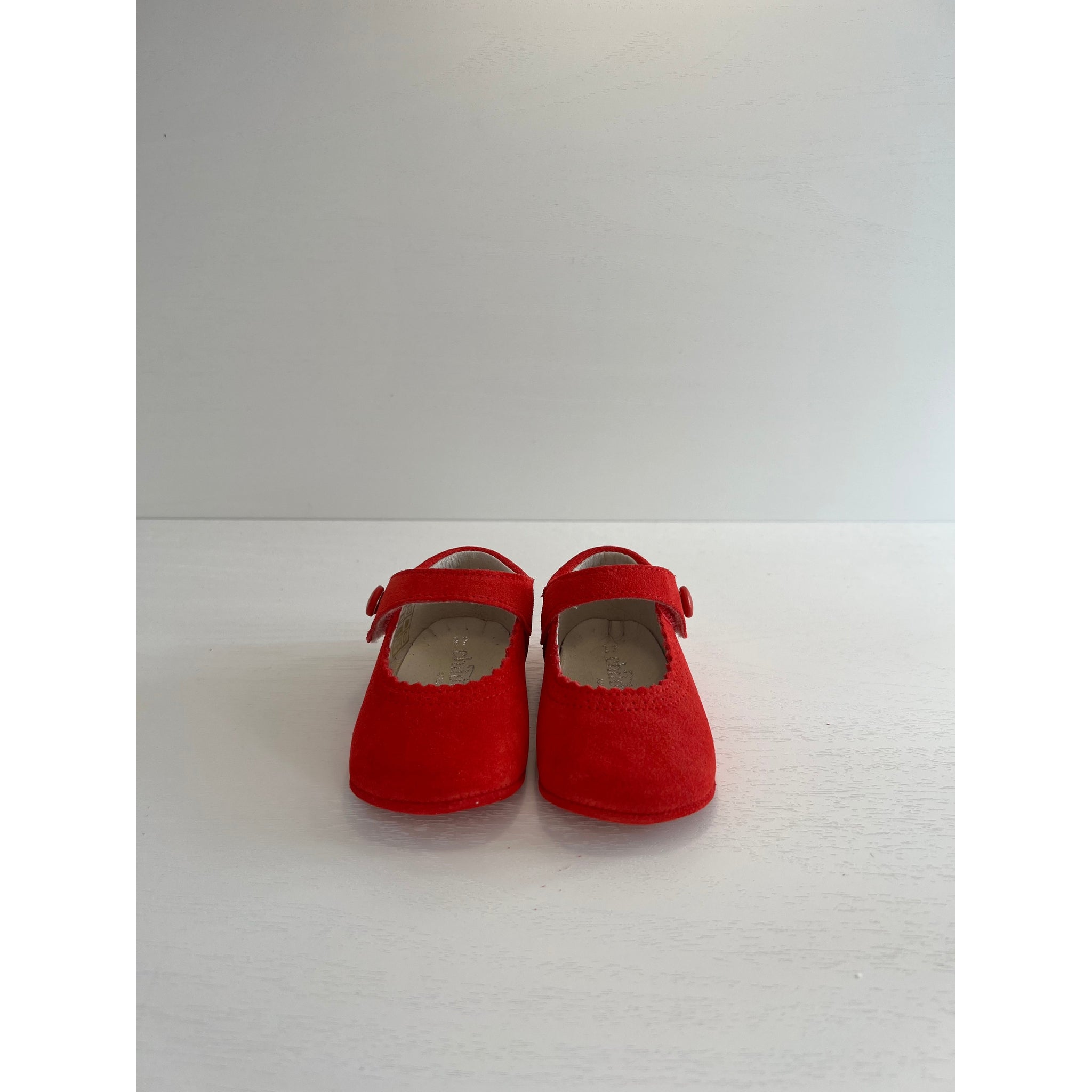 Mary Jane Pram - Suede Red