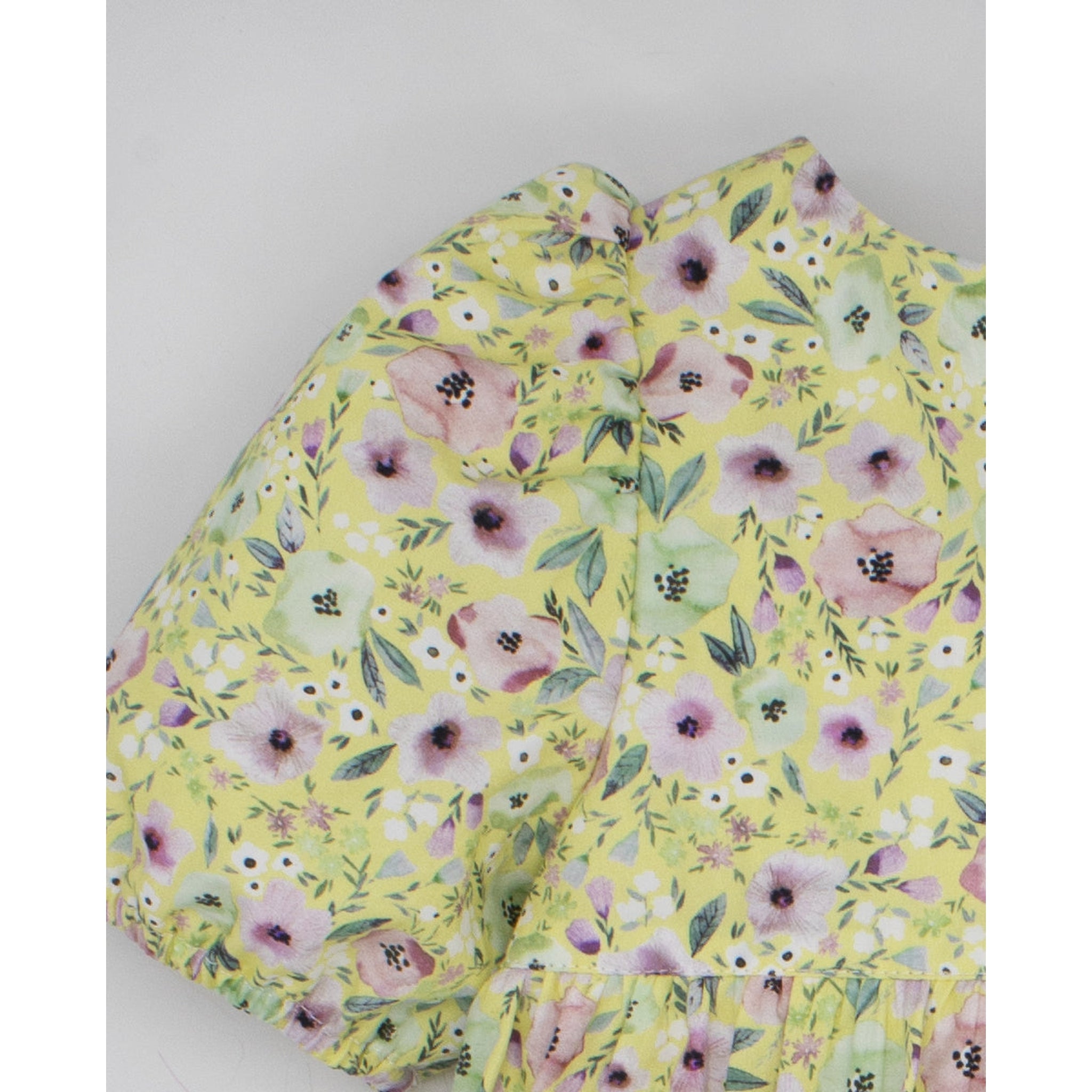 Yellow Poppies Dress with Bloomer