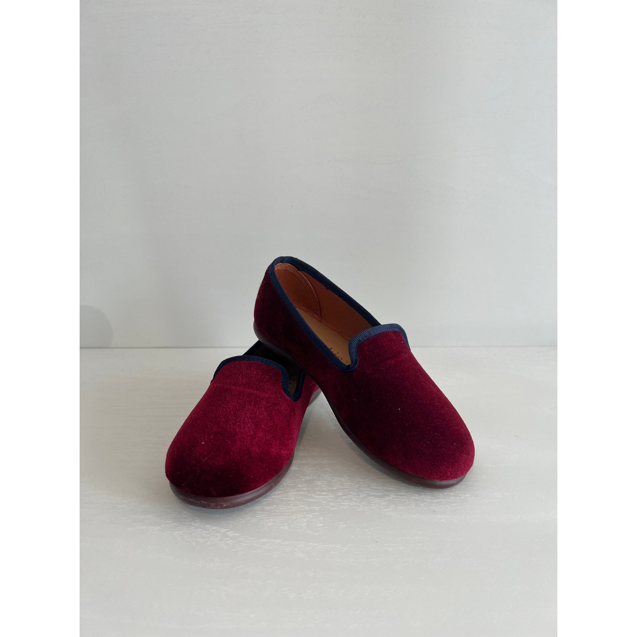 Velvet Slip Ons